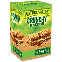 Nature Valley Crunchy Granola Bars Oats n Honey 40 Pack 2 Bars Per Pack